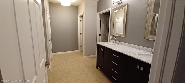 bathroom featuring vanity