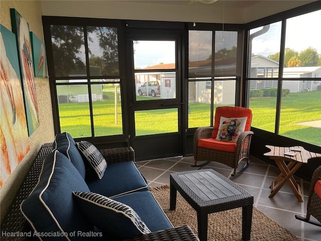 view of sunroom / solarium