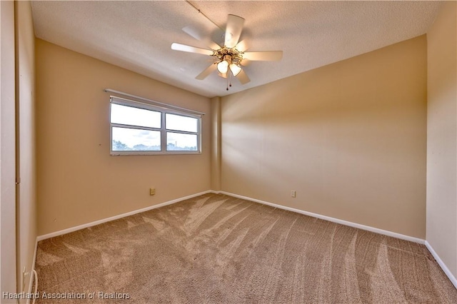 2131 Lakeview Dr Unit 508, Sebring, FL 33870 - empty room featuring carpet flooring, ceiling fan, and a textured ceiling