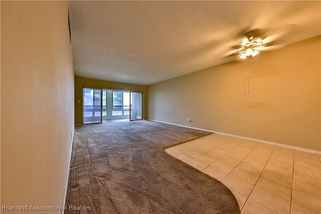 2131 Lakeview Dr Unit 508, Sebring, FL 33870 - carpeted empty room featuring ceiling fan and a textured ceiling