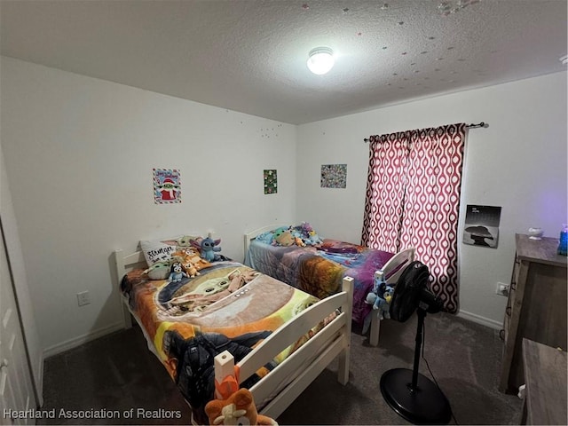 840 Palmetto Ave, Frostproof, FL 33843 - bedroom with carpet floors and a textured ceiling