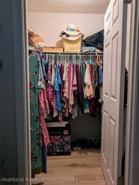 4128 Capri St, Sebring, FL 33872 - walk in closet featuring wood finished floors
