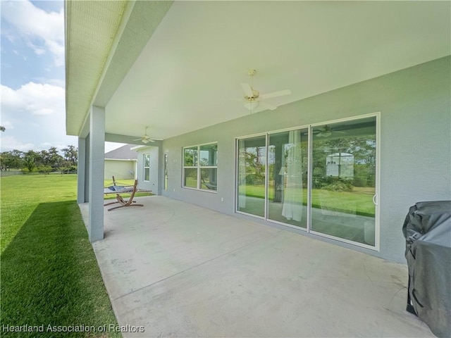 4936 Myrtle Dr, Sebring, FL 33872 - view of patio / terrace featuring a ceiling fan