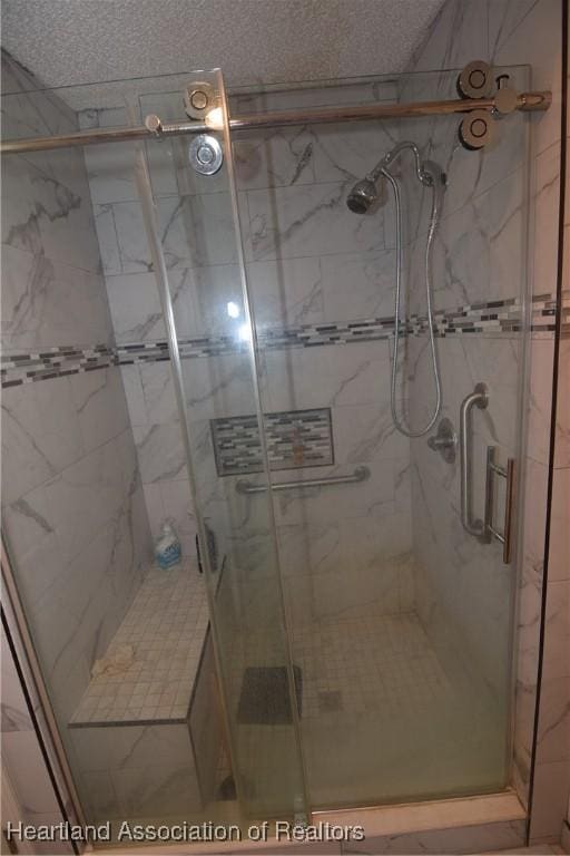 bathroom with walk in shower