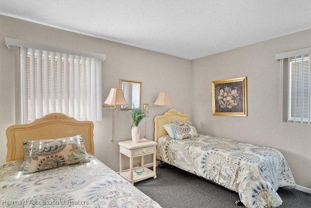 bedroom with carpet