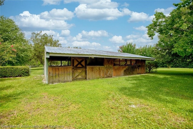 view of horse barn