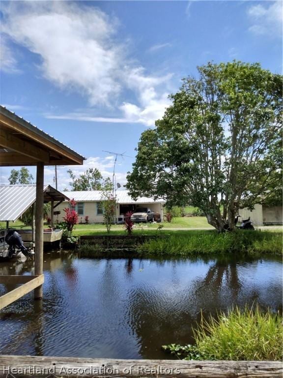property view of water