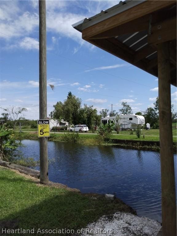 view of water feature