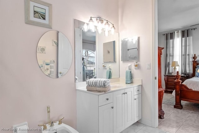 bathroom featuring a bidet and vanity