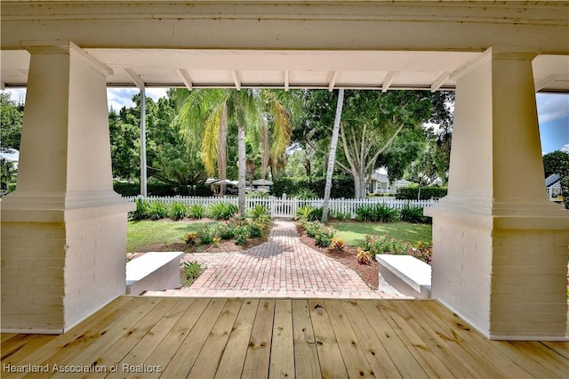 view of yard with a patio area