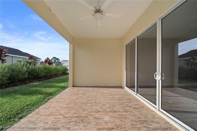35151 Daily Dr, Sebring, FL 33872 - view of patio / terrace with ceiling fan