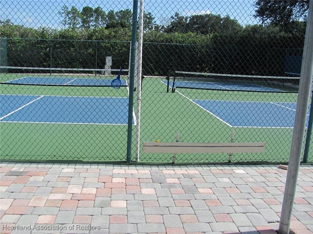 view of tennis court