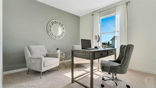 6836 Coconut Dr, Sebring, FL 33872 - carpeted home office featuring baseboards