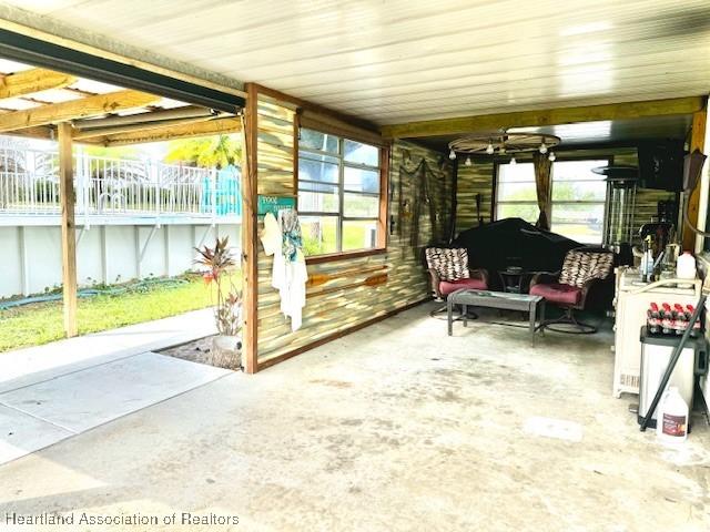 view of sunroom / solarium