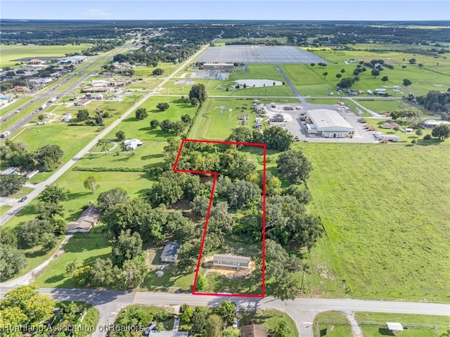 317 Old Bradenton Rd, Wauchula, FL 33873 - aerial view of property and surrounding area with property boundaries highlighted