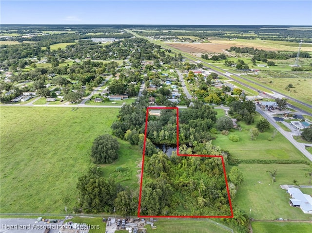 317 Old Bradenton Rd, Wauchula, FL 33873 - aerial view of property and surrounding area with property parcel outlined