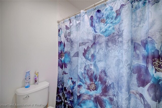 808 Chelsee Way, Lake Placid, FL 33852 - bathroom with toilet and a shower with curtain