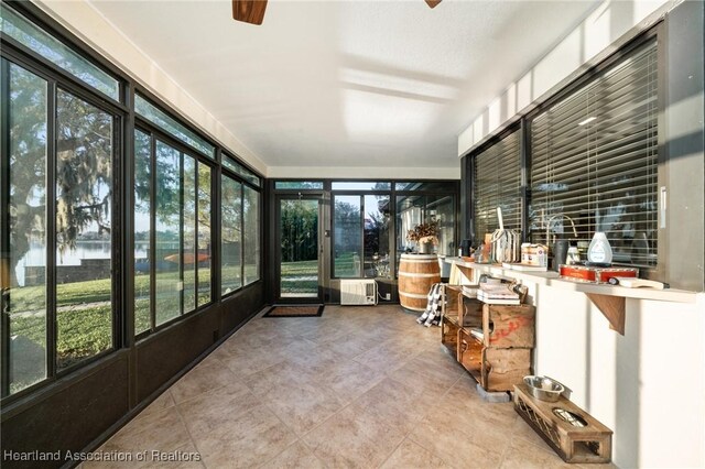 sunroom featuring a wealth of natural light