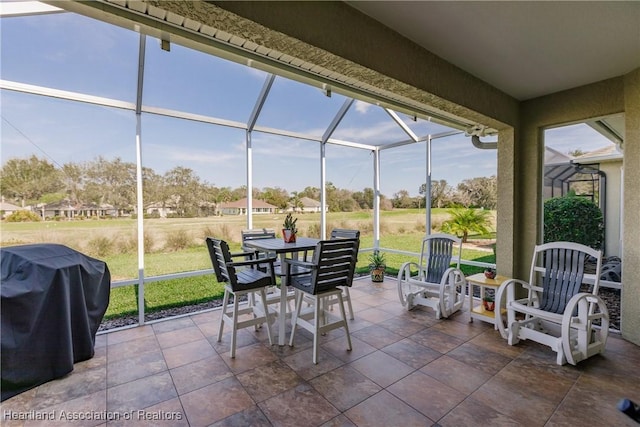 view of sunroom / solarium