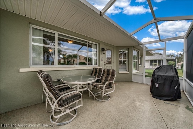 view of sunroom