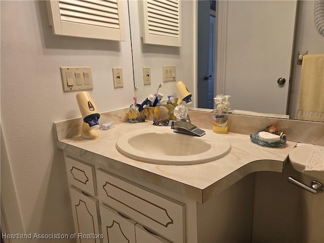 bathroom featuring vanity