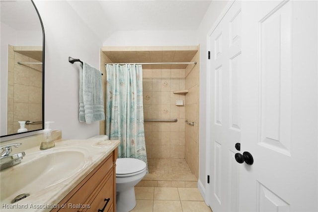 245 Lake Blvd, Sebring, FL 33875 - full bathroom featuring vanity, a tile shower, and tile patterned floors