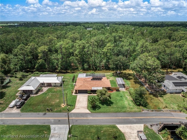 245 Lake Blvd, Sebring, FL 33875 - aerial view of property and surrounding area with a forest