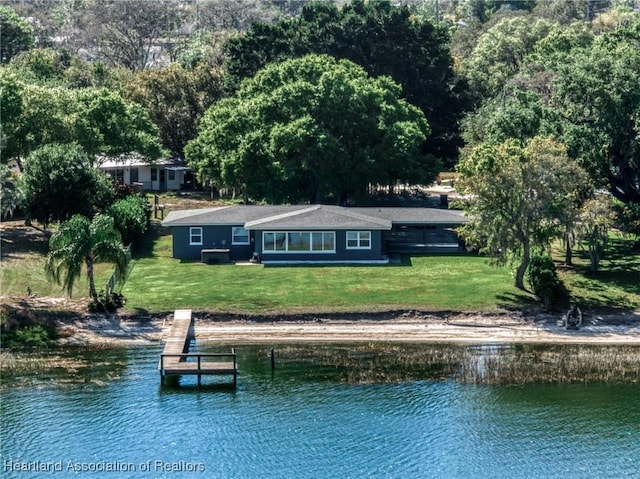 1622 Dinner Dr, Sebring, FL 33870 - exterior space featuring a water view