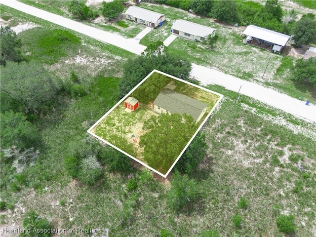1802 W Fondulac Rd, Avon Park, FL 33825 - aerial overview of property's location featuring property boundaries highlighted