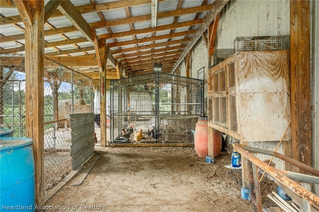 view of horse barn