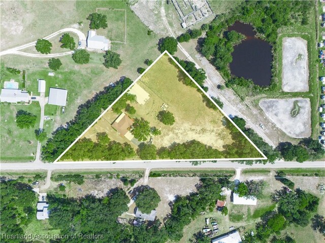 1954 Heard Rd, Wauchula, FL 33873 - bird's eye view with a water view