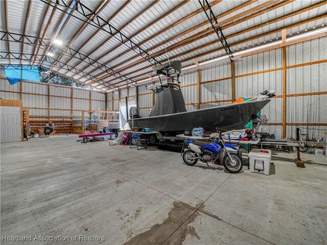 1954 Heard Rd, Wauchula, FL 33873 - garage with metal wall