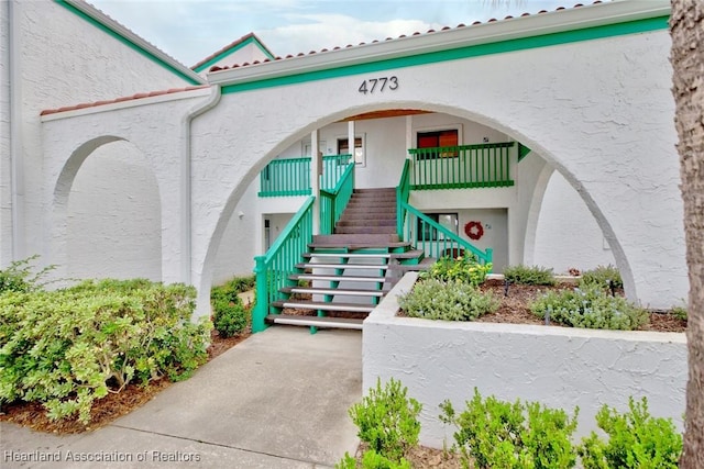 4773 Casablanca Cir Unit D22, Sebring, FL 33870 - property entrance with stucco siding