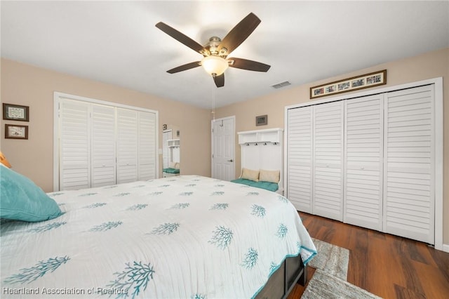 1904 Mulligan Rd, Sebring, FL 33872 - bedroom with wood finished floors and a ceiling fan