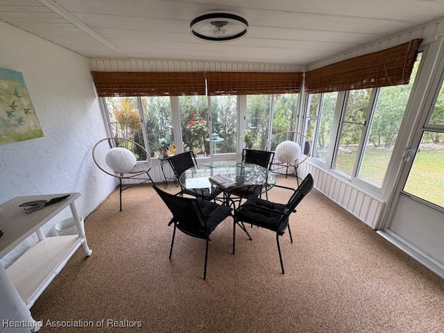 view of sunroom / solarium