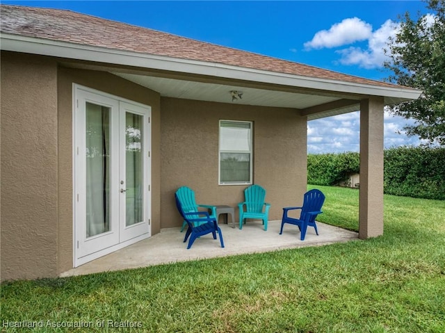 3038 Cedora Ter, Sebring, FL 33870 - view of patio / terrace featuring french doors