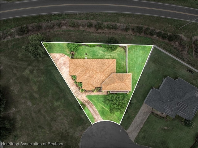 3038 Cedora Ter, Sebring, FL 33870 - aerial view of property's location with property boundaries highlighted