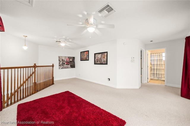 3038 Cedora Ter, Sebring, FL 33870 - empty room with carpet and ceiling fan