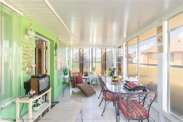 sunroom / solarium with a wealth of natural light