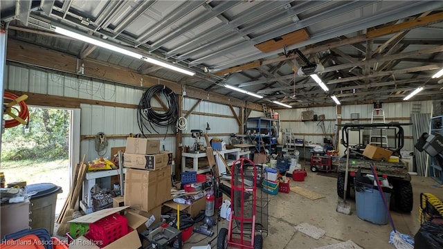 storage area with a garage