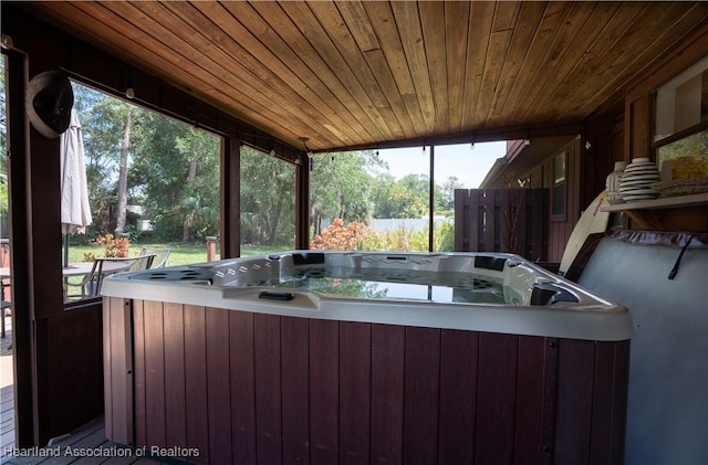 751 Grenada St, Port St Lucie, FL 34983 - view of patio / terrace with a hot tub