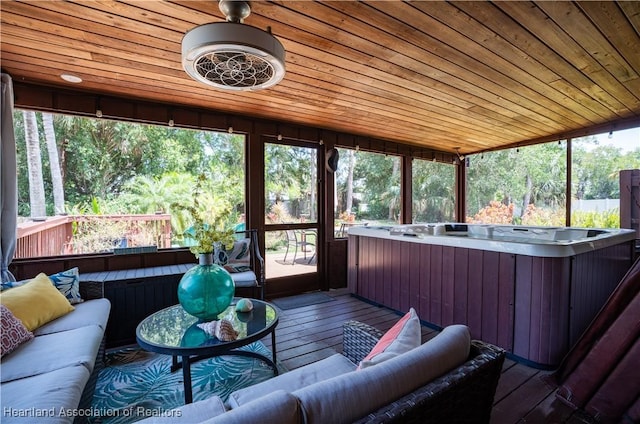 751 Grenada St, Port St Lucie, FL 34983 - sunroom / solarium with a jacuzzi and outdoor lounge area