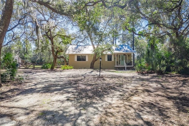 view of rear view of property