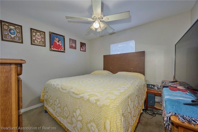 4703 Benton St, Lake Wales, FL 33859 - carpeted bedroom featuring baseboards and a ceiling fan