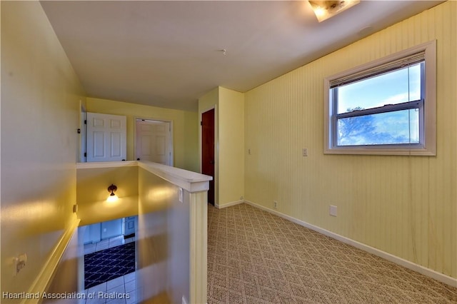 interior space with light colored carpet