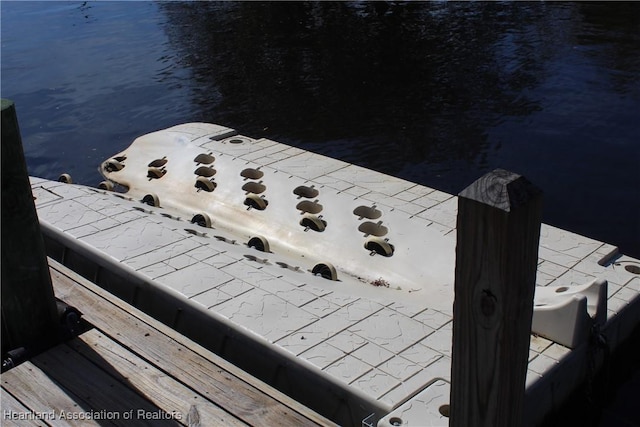 view of dock