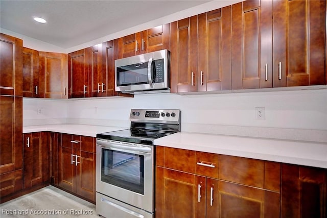 kitchen featuring appliances with stainless steel finishes