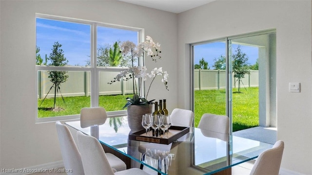 6830 Coconut Dr, Sebring, FL 33782 - dining space with baseboards and healthy amount of natural light