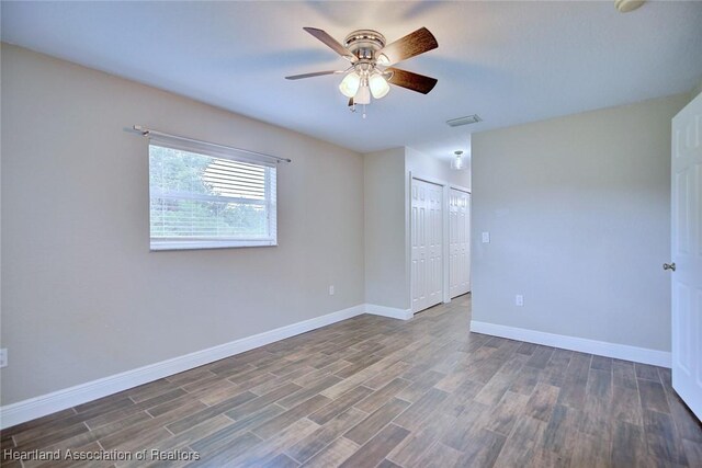 1465 Berwin Ave, Avon Park, FL 33825 - empty room featuring ceiling fan and wood finished floors