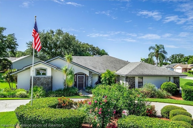 view of ranch-style home